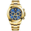 OLEVS 6638 Men Multifunctional Luminous Waterproof Mechanical Watch(Blue)