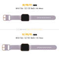 For Apple Watch Ultra 49mm Pin Buckle Silicone Watch Band(Baby Purple)