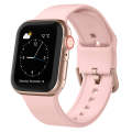For Apple Watch Ultra 49mm Pin Buckle Silicone Watch Band(Pink)