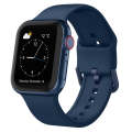 For Apple Watch Ultra 49mm Pin Buckle Silicone Watch Band(Abyss Blue)