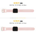 For Apple Watch Series 7 45mm Pin Buckle Silicone Watch Band(Pink Sand)