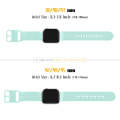 For Apple Watch Series 6 40mm Pin Buckle Silicone Watch Band(Mint Green)