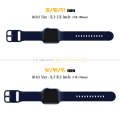 For Apple Watch Series 6 44mm Pin Buckle Silicone Watch Band(Midnight Blue)