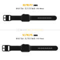 For Apple Watch 38mm Pin Buckle Silicone Watch Band(Black)