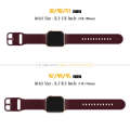 For Apple Watch Ultra 2 49mm Pin Buckle Silicone Watch Band(Wine Red)