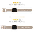 For Apple Watch Series 9 45mm Pin Buckle Silicone Watch Band(Milk Tea)