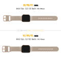 For Apple Watch SE 2023 40mm Pin Buckle Silicone Watch Band(Milk Tea)