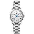 OLEVS 5567 Women Steel Strap Waterproof Quartz Watch(White + Silver)