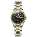 OLEVS 5567 Women Steel Strap Waterproof Quartz Watch(Black)