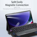 For Samsung Galaxy Tab S9 / S9 FE DUX DUCIS TK Series Wireless Bluetooth Keyboard Tablet Case(Black)