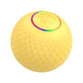 C2 5.5cm Intelligent Auto Pet Toy Cat Training Luminous Ball, No Remote Control(Yellow)
