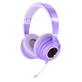 T&G KE-29 Foldable Wireless Headset with Microphone(Purple)