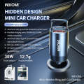 WK WP-C48 Mini Invisible Pull Ring 30W USB + USB-C / Type-C Car Charger(Black)