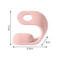 For Apple Watch Series Smart Watch U-shaped Silicone Charging Holder(Pink)