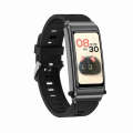 K80 1.57 inch Silicone Band IP67 Earphone Detachable Smart Watch Support Bluetooth Call(Black)