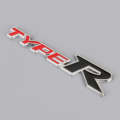 Car TYPE-R Personalized Aluminum Alloy Decorative Stickers, Size:15x3x0.4cm(Red Black)