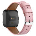 For Fitbit Versa 2 / Fitbit Versa / Fitbit Versa Lite Leather Watch Band with Round Tail Buckle(P...