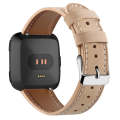 For Fitbit Versa 2 / Fitbit Versa / Fitbit Versa Lite Leather Watch Band with Round Tail Buckle(A...