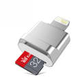 MicroDrive 8pin To TF Card Adapter Mini iPhone & iPad TF Card Reader, Capacity:32GB(Silver)