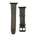 For Apple Watch 9 45mm Retro Texture Leather Watch Band(Coffee Color)