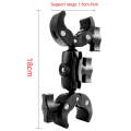 Motorcycle Dual-heads Crabs Clamps Handlebar Fixed Mount, Length:18cm