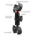 Motorcycle Dual-heads Crabs Clamps Handlebar Fixed Mount, Length:18cm