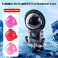 For Insta360 X3 Housing Diving Color Lens Filter(Pink)