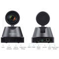 FEELWORLD 4K12X 4K PTZ Camera 12X Optical Zoom AI Tracking HDMI USB IP Remote Control(UK Plug)