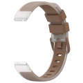 12mm Universal Two Color Transparent Silicone Watch Band(Brown)
