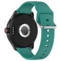 24mm Universal Small Waist Silicone Watch Band(Pine Green)