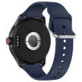 24mm Universal Small Waist Silicone Watch Band(Midnight Blue)