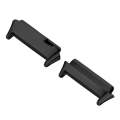 For Redmi Watch 3 Lite / Watch 3 Active 1 Pair Metal Watch Band Connector(Black)