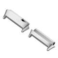For Redmi Watch 3 Lite / Watch 3 Active 1 Pair Metal Watch Band Connector(Silver)