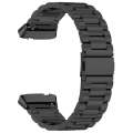 For Redmi Watch 3 Lite / Watch 3 Active Three-bead Metal Stainless Steel Watch Band(Black)