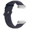 For Redmi Watch 3 Lite / Watch 3 Active Leather Replacement Watch Band(Navy Blue)