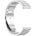 For Amazfit Bip 5 Three Strains Stainless Steel Watch Band(Silver)