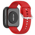 For Amazfit Bip 5 Silicone Watch Band, Size:L Size(Red)