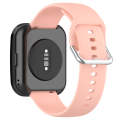 For Amazfit Bip 5 Silicone Watch Band, Size:L Size(Light Pink)