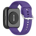 For Amazfit Bip 5 Silicone Watch Band, Size:L Size(Purple)