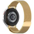 For Samsung Galaxy Watch 6 Button Style Milan Magnetic Metal Watch Band(Gold)