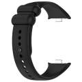 For Xiaomi Mi Band 8 Pro Solid Color Black Buckle Silicone Watch Band(Black)