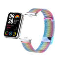 For Xiaomi Mi Band 8 Pro 18mm Steel Mesh Buckle Metal Watch Band(Colorful)