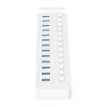 ORICO CT2U3-13AB Plastic Stripes 13 Ports USB 3.0 HUB with Individual Switches, Plug:US Plug(White)