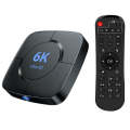 6K Ultra HD Android 12.0 Smart TV Box with Remote Control, 4GB+32GB, Allwinner H616 1.5GHZ Quad-C...