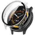 For Garmin Venu 3S PC + Tempered Glass Film Integrated Watch Case(Transparent White)