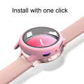 For Samsung Galaxy Watch Active 2 40mm PC Protective Case with Tempered Glass Film(Pink)