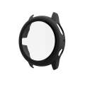 For Samsung Galaxy Watch Active 2 40mm PC Protective Case with Tempered Glass Film(Black)