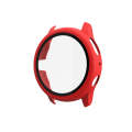 For Samsung Galaxy Watch Active 2 40mm PC Protective Case with Tempered Glass Film(Red)