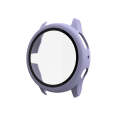 For Samsung Galaxy Watch Active 2 44mm PC Protective Case with Tempered Glass Film(Purple)