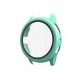 For Samsung Galaxy Watch Active 2 44mm PC Protective Case with Tempered Glass Film(Mint Green)